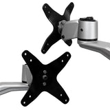 StarTech.com ARMDUAL30 skærmbeslag og -stativer 76,2 cm (30") Skrivebord Sort, Sølv