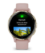 Garmin Venu 3S 3,05 cm (1.2") AMOLED 41 mm Digital 390 x 390 pixel Berøringsskærm Guld, Rose Wi-Fi GPS (satellit)