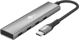 Goobay 76564 interface hub USB Type-C 5000 Mbit/s Grå