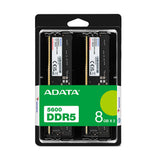 ADATA DDR5 5600 U-DIMM hukommelsesmodul 8 GB 2 x 4 GB 288-pin DIMM