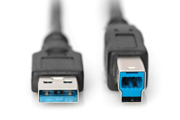 Digitus AK-300115-018-S USB-kabel USB 3.2 Gen 1 (3.1 Gen 1) 1,8 m USB A USB B Sort