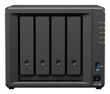 Synology DiskStation DS925+ NAS & lagringsserver Ryzen Embedded V1500B 4 GB DDR4 0 TB Sort