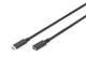 Digitus AK-300210-007-S USB-kabel USB 3.2 Gen 1 (3.1 Gen 1) 0,7 m USB C 10 Gbit/sek. Sort
