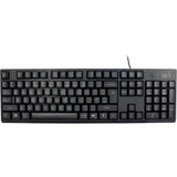 Inter-Tech NK-1000EC tastatur Mus inkluderet Kontor USB QWERTY Engelsk Sort