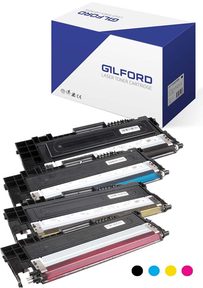 Gilford DT-PH2073# tonerpatron 1 stk Kompatibel Sort, Blå, Magenta, Gul