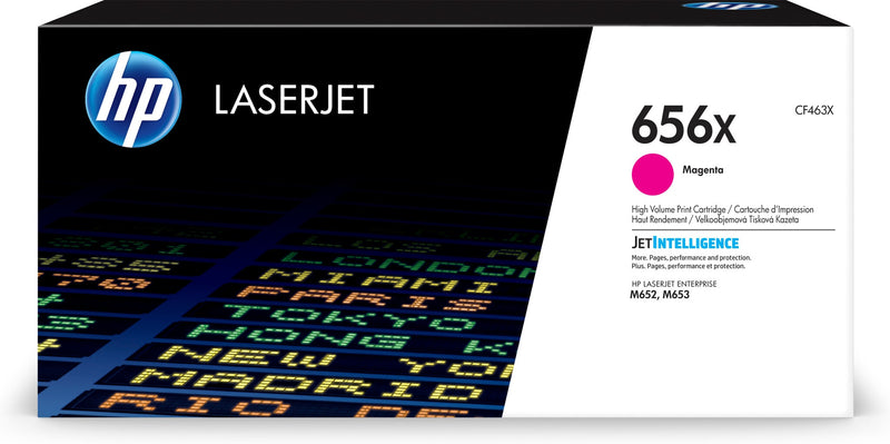 HP Original 656X LaserJet-tonerpatron med høj kapacitet, magenta