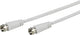 Vivanco VVSAT50MMW koaxial kabel 5 m F-type Hvid