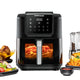 Rommelsbacher FRH 1700 frituregryde Enkelt 8 L Enkeltstående 1700 W Varmluftsteger Sort, Rustfrit stål
