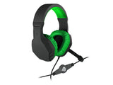 GENESIS Argon 200 Headset Ledningsført Spil Sort, Grøn