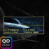 MSI MAG 341CQPDE QD-OLED computerskærm 86,4 cm (34") 3440 x 1440 pixel UltraWide Quad HD Sort