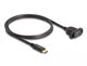 DeLOCK 87826 USB-kabel USB 3.2 Gen 2 (3.1 Gen 2) 1 m USB C USB A 10 Gbit/sek. Sort