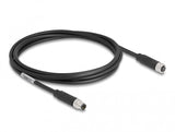 DeLOCK 80139 sensor- & aktuatorkabel 2 m M8 Sort