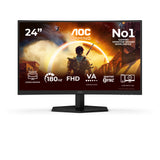 AOC G4 23.6" VA FHD 180Hz computerskærm 59,9 cm (23.6") 1920 x 1080 pixel Fuld HD LCD Sort, Rød