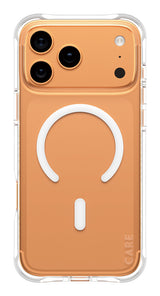 PanzerGlass CARE™ by ® Samba Case Transparent m. Hvid MagSafe iPhone 17 Pro Max