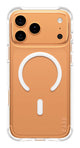 PanzerGlass CARE™ by ® Samba Case Transparent m. Hvid MagSafe iPhone 17 Pro Max