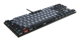 CHERRY KC 500 MX LP TKL tastatur Hjemme/kontor USB QWERTZ Tysk Sort, Grå