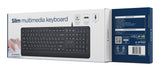 Gembird KB-MCH-05-CYRL tastatur Universel USB QWERTY US International, Ukrainsk, Russisk Sort