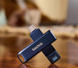 SanDisk iXpand USB-nøgle 64 GB USB Type-C / Lightning 3.2 Gen 1 (3.1 Gen 1) Blå