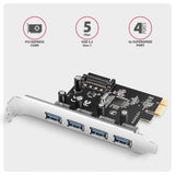 Axagon PCEU-430RS interface-kort/adapter Intern USB 3.2 Gen 1 (3.1 Gen 1)