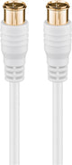 Goobay 62743 koaxial kabel 1,5 m F-type Hvid