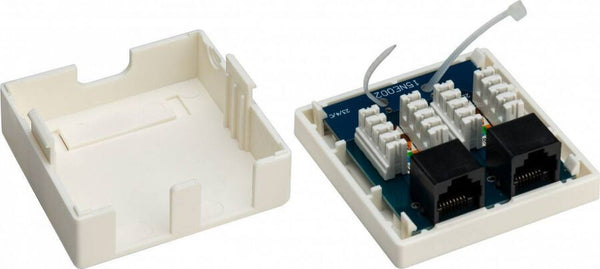 Goobay 77633 stikdåse RJ-45 Hvid