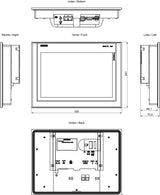 Siemens 6AV2124-0MC01-0AX0 touch-kontrolpanel 30,7 cm (12.1") 800 x 1280 pixel