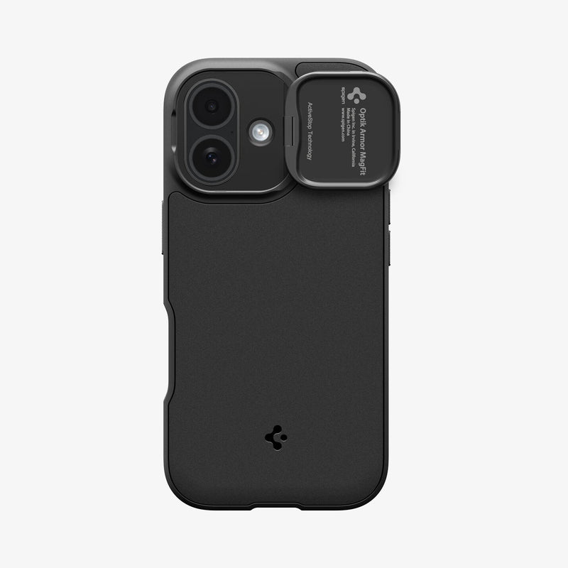 Spigen Optik Armor (Mag Fit) mobiltelefon etui 16 cm (6.3") Cover Sort