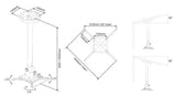 Multibrackets 0735 monteringsbeslag til projektor Loft Hvid