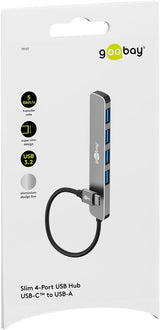 Goobay 79157 interface hub USB Type-C 5000 Mbit/s Grå