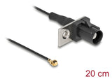 DeLOCK 90728 koaxial kabel 1.13 0,2 m FAKRA A I-PEX MHF1 Sort