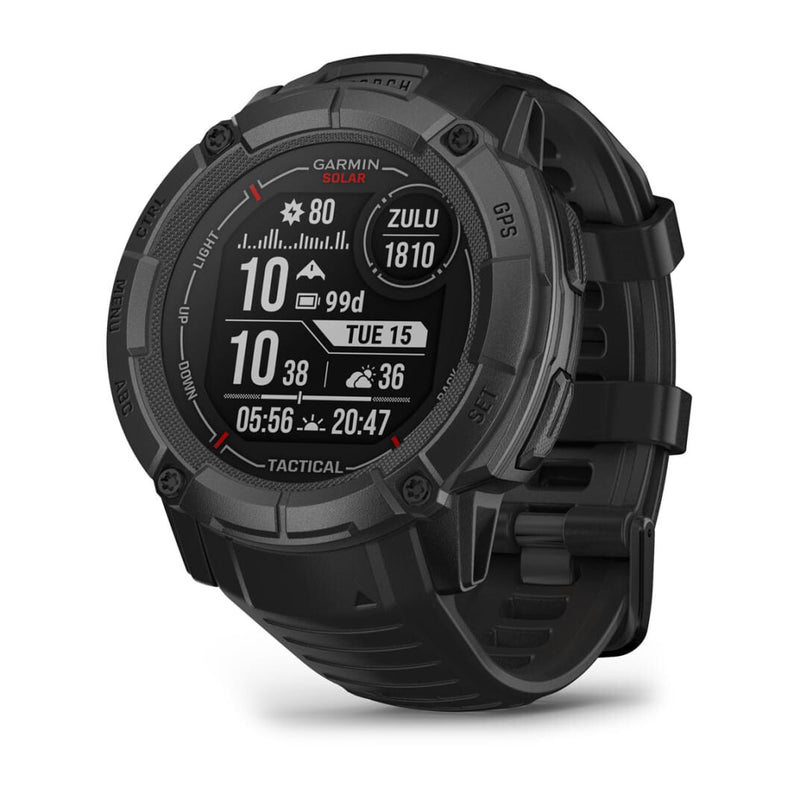 Garmin Instinct 2X Solar Tactical Edition 2,79 cm (1.1") MIP 50 mm Digital 176 x 176 pixel Berøringsskærm Sort GPS (satellit)