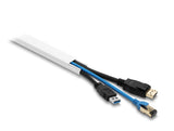 DeLOCK 22067 kabelorganisator Universel Kabelkanal Hvid 5 stk