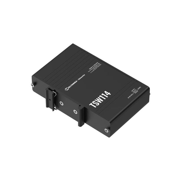 Teltonika TSW114000000 netværksswitch Ikke administreret Gigabit Ethernet (10/100/1000) Sort
