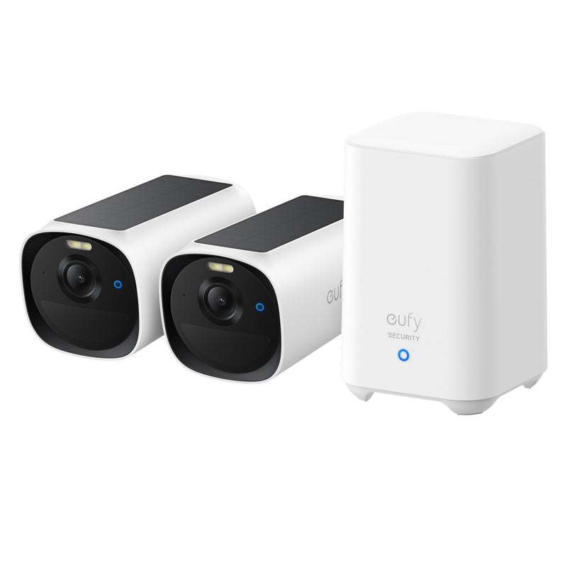 Eufy eufyCam E40 2-Cam Kit + HomeBase S280 Kugle (form) IP-sikkerhedskamera Udendørs 2688 x 1520 pixel Væg