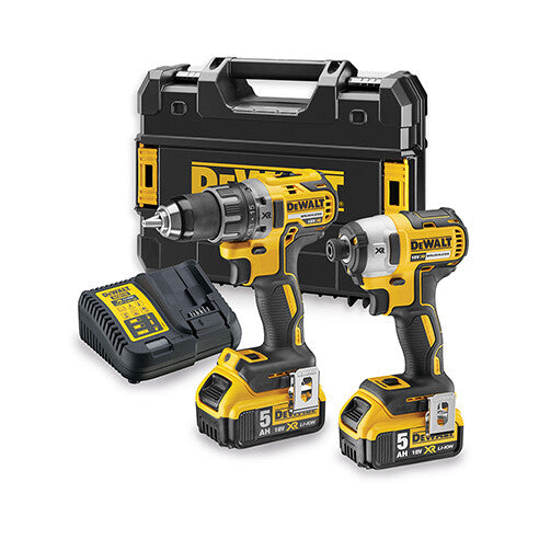 DeWALT DCK268P2T-QW elektrisk skruetrækker & slagbor Sort, Gul