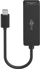 Goobay 76579 kabel kønsskifter USB-C RJ-45 Sort