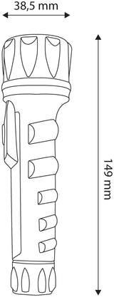 Entac EFL-2AA-PL lommelygte Sort Hånd lommelygte LED