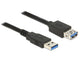 DeLOCK 85055 USB-kabel USB 3.2 Gen 1 (3.1 Gen 1) 1,5 m USB A 5 Gbit/sek. Sort
