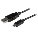 StarTech.com USBAUB50CMBK USB-kabel USB 2.0 0,5 m USB A Micro-USB B 0,48 Gbit/sek. Sort