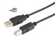 Prokord USB-0025-LSZH USB-kabel USB 2.0 2 m USB A USB B Sort