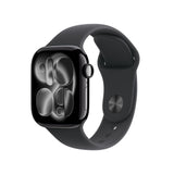 Apple Watch Series 11 OLED 42 mm Digital 374 x 446 pixel Berøringsskærm 5G Sort Wi-Fi GPS (satellit)