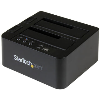 StarTech.com SDOCK2U313R kopienhed til digital medie HDD duplikator Sort 2 Kopier
