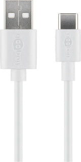 Goobay 59130 USB-kabel USB 2.0 2 m USB A USB C 0,48 Gbit/sek. Hvid