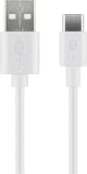 Goobay 38677 USB-kabel USB 2.0 0,1 m USB A USB C 0,48 Gbit/sek. Hvid