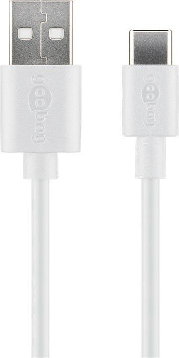 Goobay 38677 USB-kabel USB 2.0 0,1 m USB A USB C 0,48 Gbit/sek. Hvid