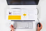 BakkerElkhuizen FlexDesk 630N dokumentholder Akryl, Plast, Gummi, Stål Transparent, Hvid