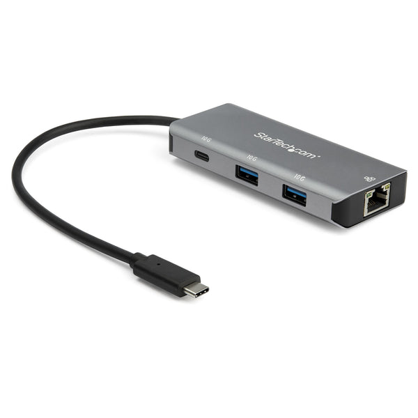 StarTech.com HB31C2A1CGB dockingstation USB 3.2 Gen 2 (3.1 Gen 2) Type-C Sort, Grå