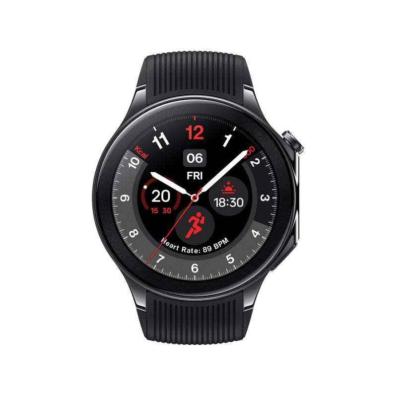 OnePlus Watch 2 3,63 cm (1.43") AMOLED 47 mm Digital 466 x 466 pixel Berøringsskærm Sort Wi-Fi GPS (satellit)