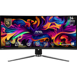 MSI MAG 341CQP QD-OLED computerskærm 86,4 cm (34") 3440 x 1440 pixel UltraWide Quad HD Sort