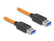 DeLOCK 87962 USB-kabel 1 m USB A 5 Gbit/sek. 100 W Sort